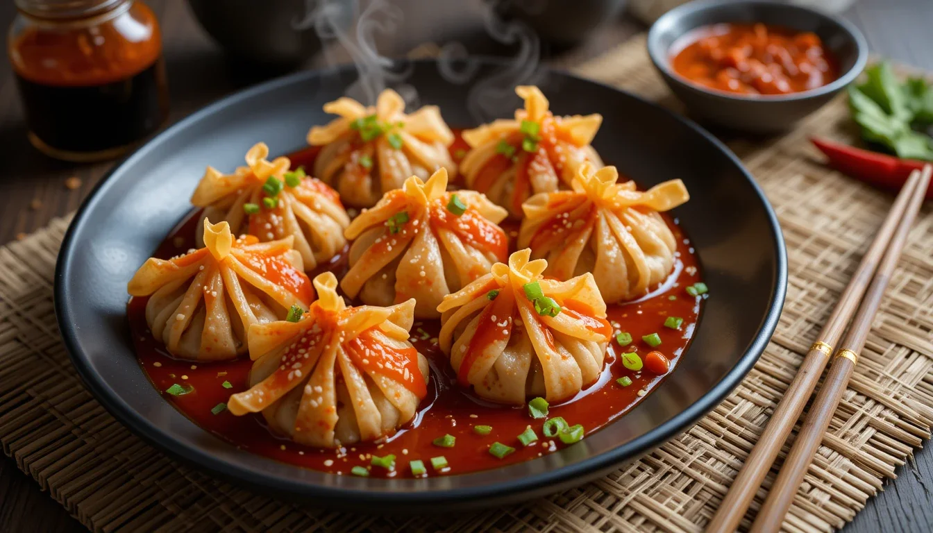 Wontones de Pollo en Salsa Picante de Chile Un Explosión de Sabor 2025