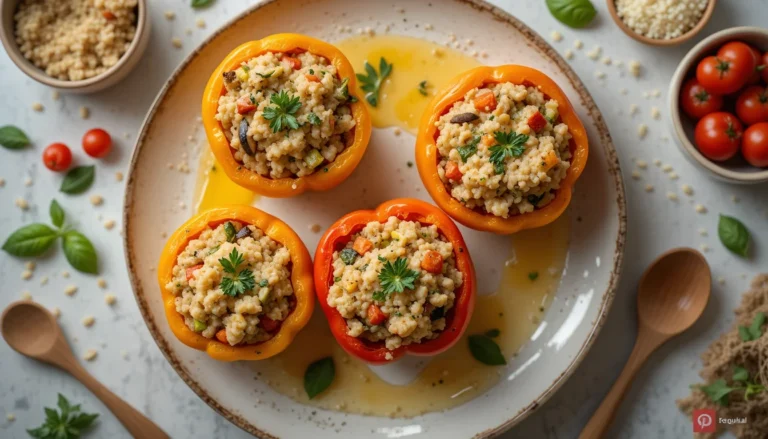 Pimientos Rellenos de Arroz Vegetarianos 2025