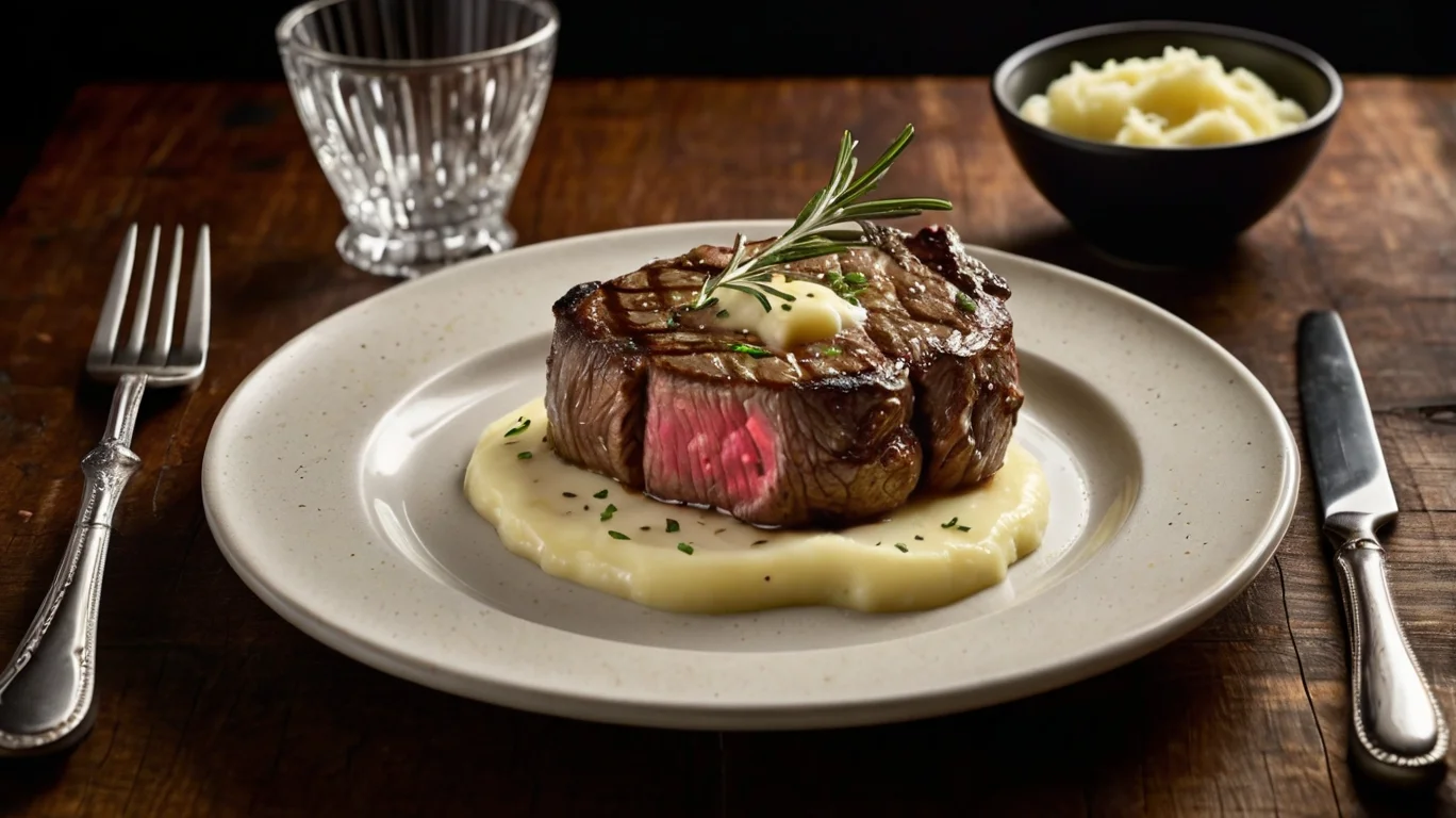 Receta de Bistec Jugoso con Salsa Cremosa y Puré 2025