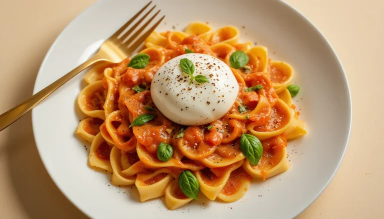 Pasta Nduja con Burrata