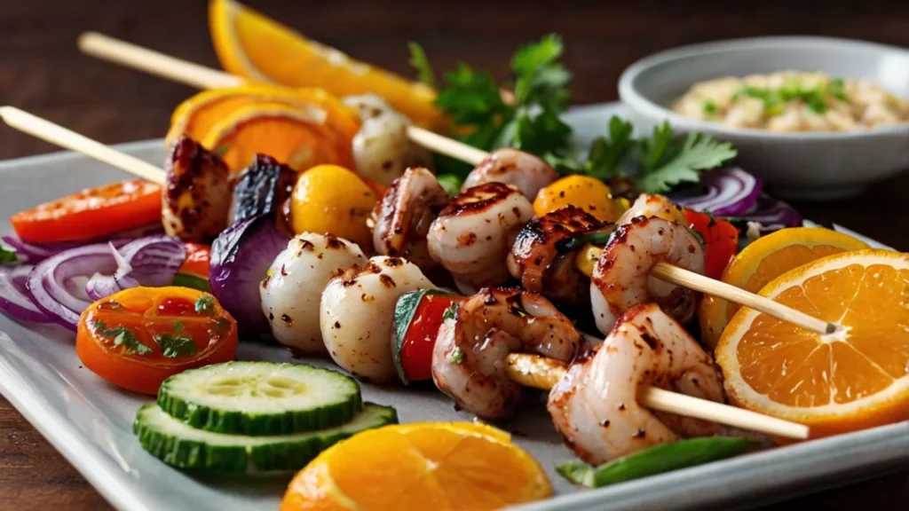 Brochetas de pulpo